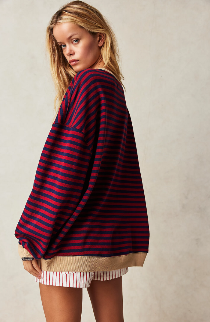 Mana™ | Oversized Pullover mit Streifen