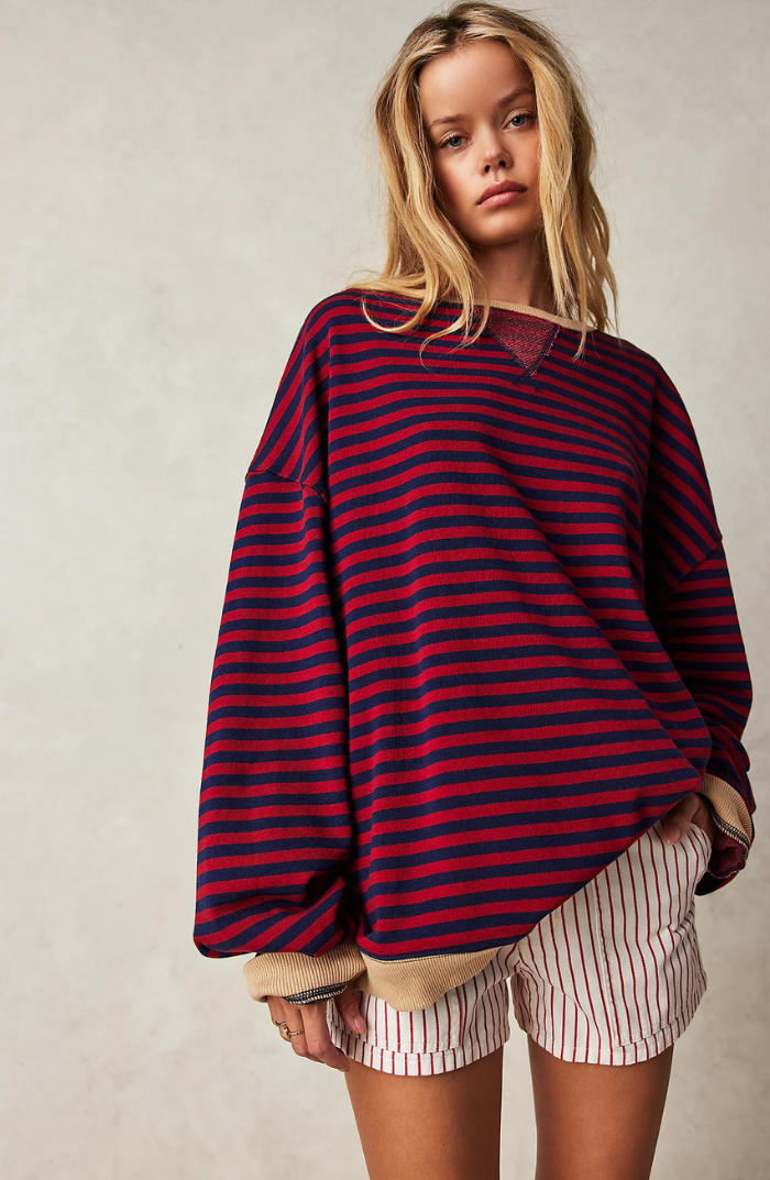 Mana™ | Oversized Pullover mit Streifen