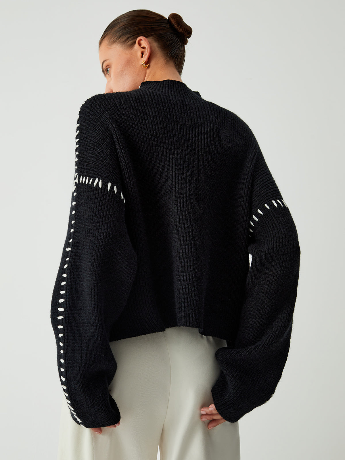 Warda™ | Der Elegante Oversize-Rollkragenpullover