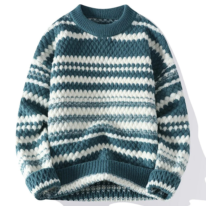 Le Clair™ | Gestreifter Herren-Strickpullover