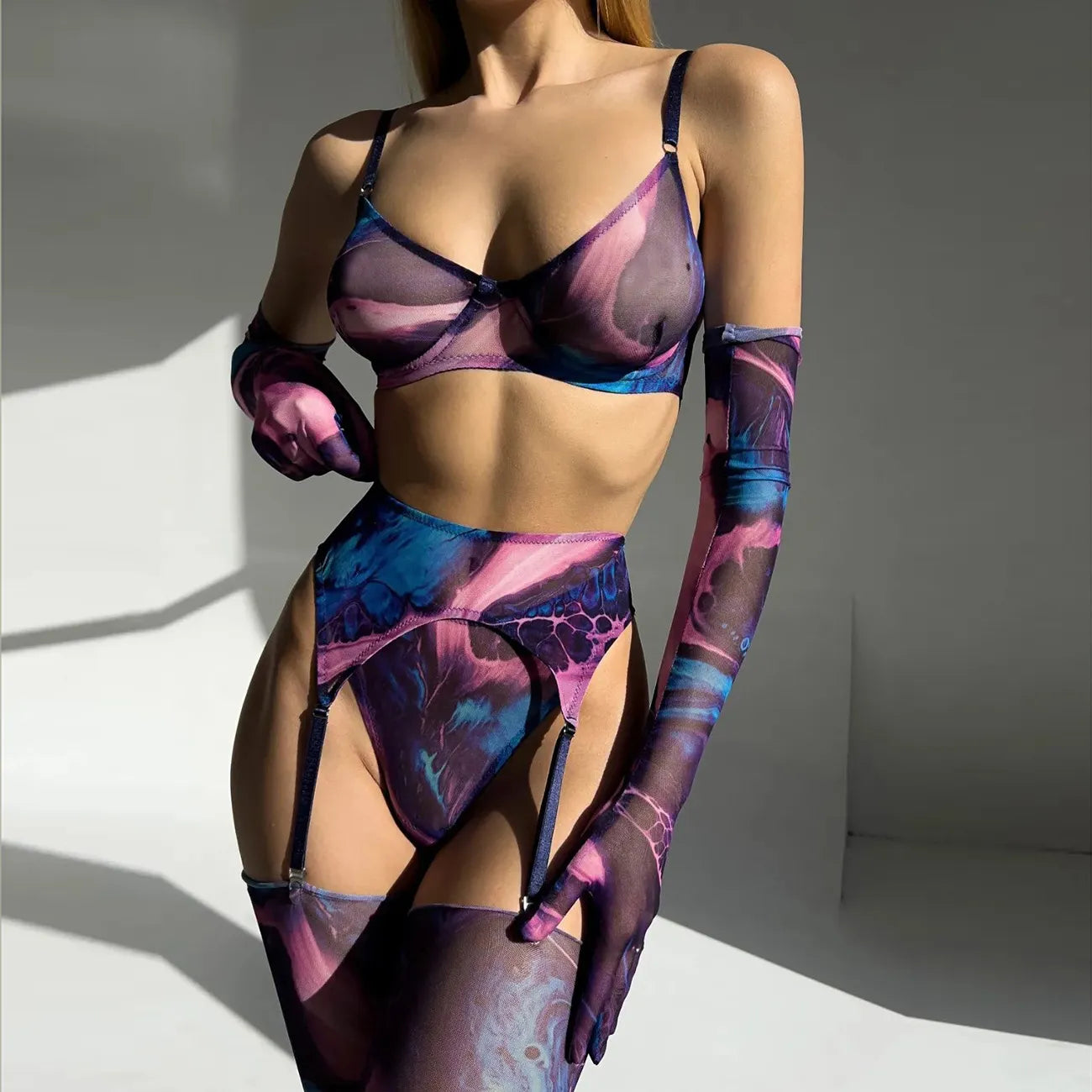 Poppy™ | Die Verführerische Tie-Dye Lingerie-Set