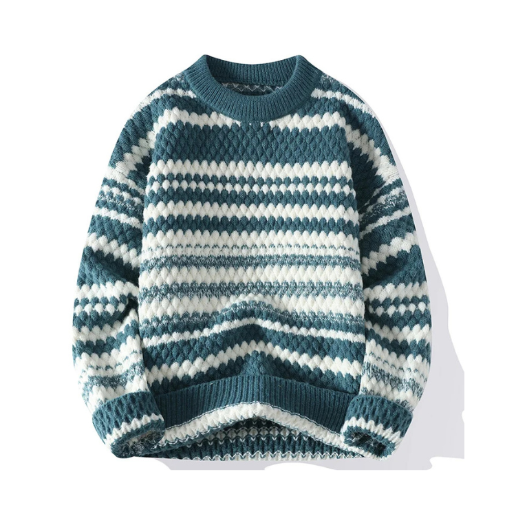 Le Clair™ | Gestreifter Herren-Strickpullover